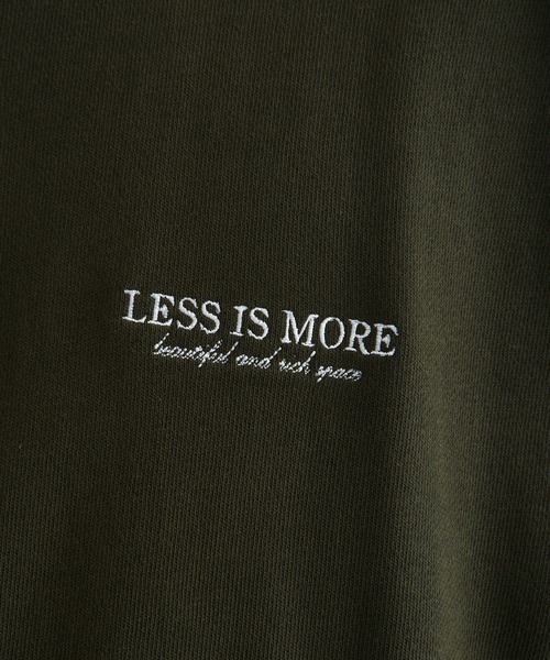 MAISON CLUB（メゾンクラブ）の「【MAISON CLUB】ワンポイント刺繍スウェット LESS IS MORE（スウェット・メンズ・ブラック/グレー/グリーン/ホワイト/ネイビー・M/L/2XL/XL）」の16枚目の写真