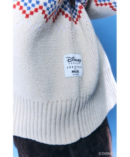 Disney SERIES CREATED by MUS（ディズニーシリーズクリエイテッドバイエムユーエス）の「MD OT FAIR ISLE KN トップス / TINK（ニット/セーター・レディース・オフホワイト/グリーン/ピンク・FREE）」の18枚目の写真