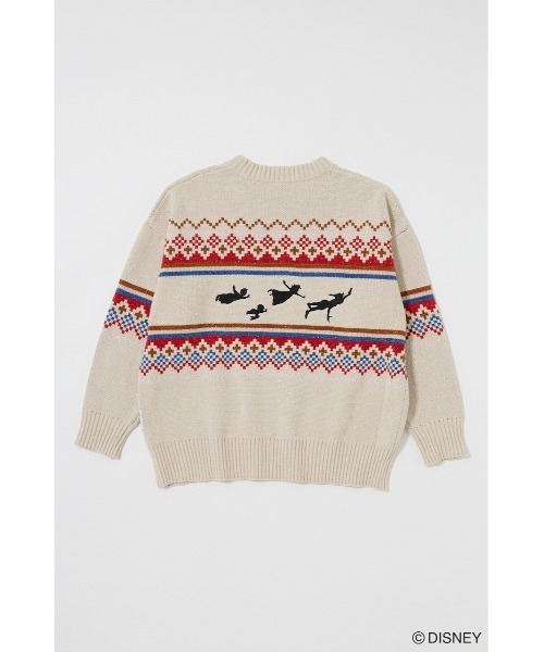 Disney SERIES CREATED by MUS（ディズニーシリーズクリエイテッドバイエムユーエス）の「MD OT FAIR ISLE KN トップス / TINK（ニット/セーター・レディース・オフホワイト/グリーン/ピンク・FREE）」の21枚目の写真