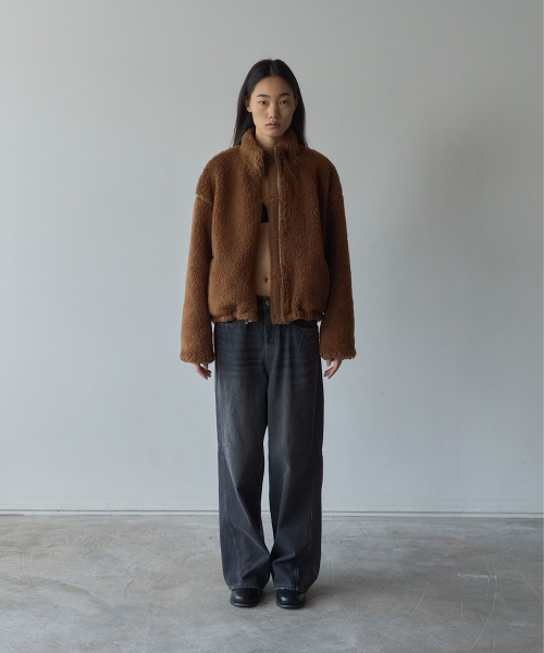 LETOILE（レトワール）の「REAL CAMEL SHORT MUSTANG（ムートンコート・レディース・ブラウン・FREE）」の2枚目の写真