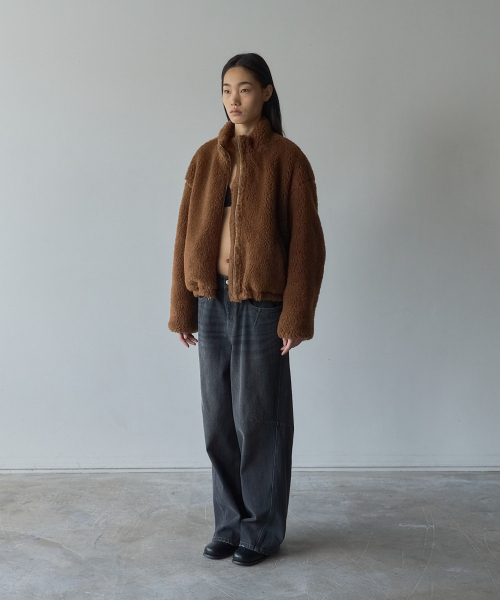 LETOILE（レトワール）の「REAL CAMEL SHORT MUSTANG（ムートンコート・レディース・ブラウン・FREE）」の3枚目の写真