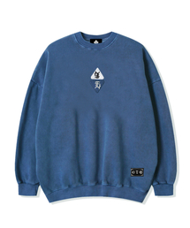 EIGHTVOLUME（エイトボリューム）の「EV E Emblem Patch Pigment Fleece Man-to-Man (Navy)（スウェット）」
