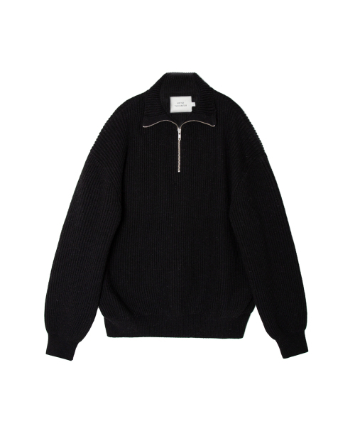 MATISSE THE CURATOR(マティスザキュレーター)の「ハーフジップニットブラック(ニット/セーター・メンズ・その他・3/2)」の1枚目の写真