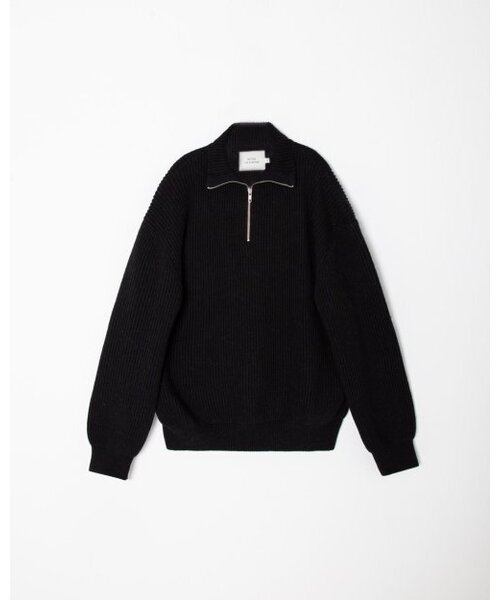 MATISSE THE CURATOR(マティスザキュレーター)の「ハーフジップニットブラック(ニット/セーター・メンズ・その他・3/2)」の2枚目の写真