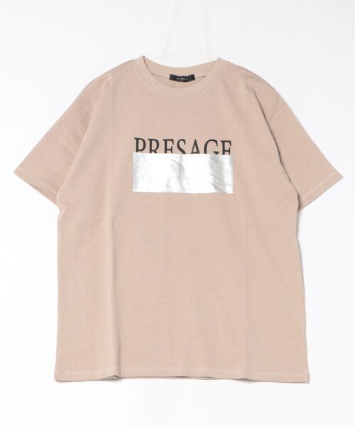 INTERPLANET(インタープラネット)の「【UV・接触冷感】箔プリント&ロゴ入りTシャツ(Tシャツ/カットソー・レディース・ライトベージュ/チャコールグレー/オフホワイト・FREE)」の12枚目の写真
