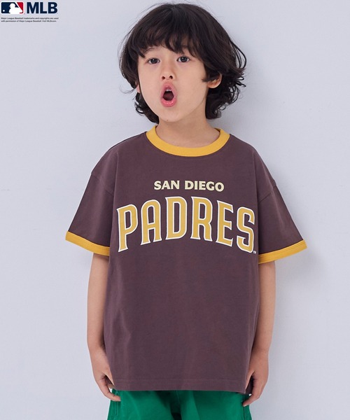 MLB(メジャーリーグベースボール)の「【MLB】別注プリントTシャツ(Tシャツ/カットソー・キッズ・ブラウン/チャコール/ネイビー/杢グレー/オフホワイト・100/80/110/90/130/120/150/140)」の5枚目の写真