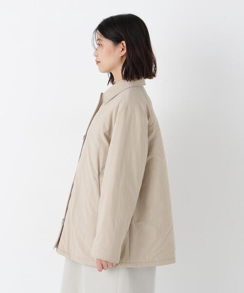 human woman（ヒューマンウーマン）の「◆中綿ブルゾン（ブルゾン・レディース・ベージュ/ブルー・MEDIUM）」の9枚目の写真