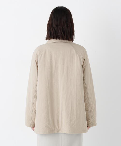 human woman（ヒューマンウーマン）の「◆中綿ブルゾン（ブルゾン・レディース・ベージュ/ブルー・MEDIUM）」の10枚目の写真