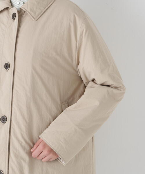 human woman（ヒューマンウーマン）の「◆中綿ブルゾン（ブルゾン・レディース・ベージュ/ブルー・MEDIUM）」の12枚目の写真