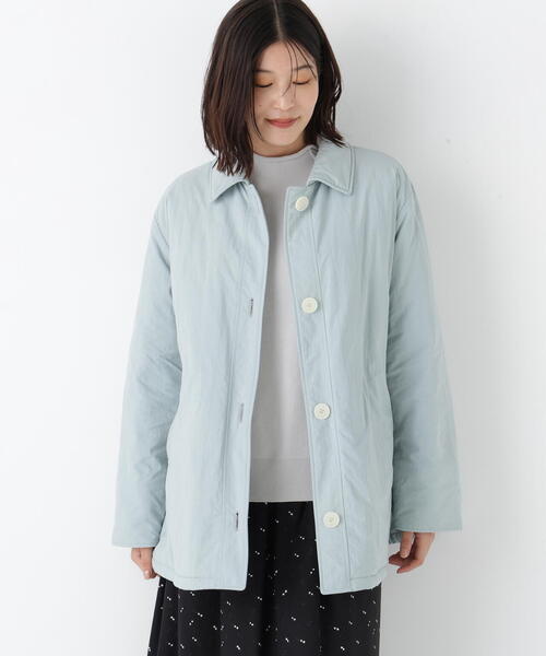 human woman（ヒューマンウーマン）の「◆中綿ブルゾン（ブルゾン・レディース・ベージュ/ブルー・MEDIUM）」の18枚目の写真