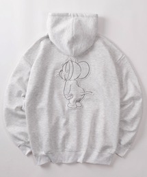 TOM&JERRY（トムアンドジェリー）の「【71】【TOM＆JERRY/トムとジェリー】リップルダンボール アップリケ サガラ刺繍 ジップパーカー/メンズ/レディース/ユニセックス（パーカー）」