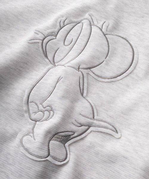 Tom&Jerry(トムアンドジェリー)の「【71】【TOM&JERRY/トムとジェリー】リップルダンボール アップリケ サガラ刺繍 ジップパーカー/メンズ/レディース/ユニセックス(パーカー・レディース・ブラック/チャコールグレー/アッシュグレー/ライトグレー・M/L/XL)」の10枚目の写真