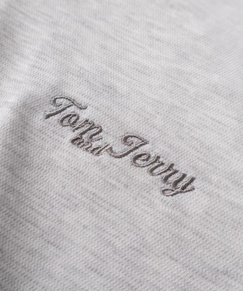 Tom&Jerry(トムアンドジェリー)の「【71】【TOM&JERRY/トムとジェリー】リップルダンボール アップリケ サガラ刺繍 ジップパーカー/メンズ/レディース/ユニセックス(パーカー・レディース・ブラック/チャコールグレー/アッシュグレー/ライトグレー・M/L/XL)」の13枚目の写真