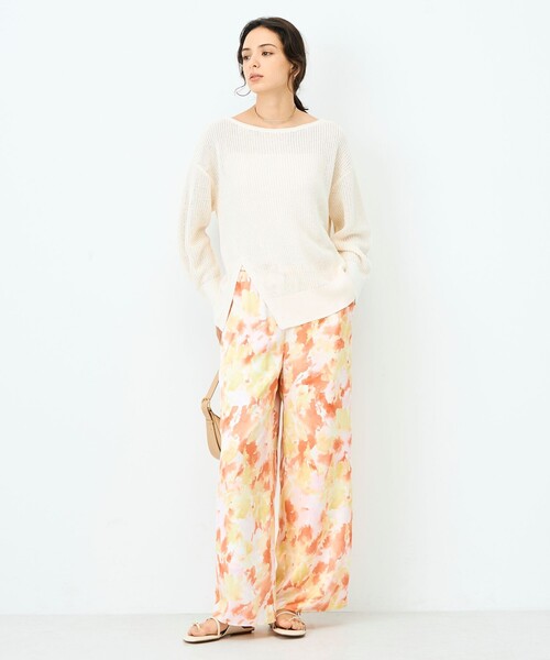 NOLLEY’S Sophi（ノーリーズソフィ）の「ウォッシャブルブラープリントイージーパンツ（その他パンツ・レディース・ピンク系その他/ホワイト系その他2・38）」の20枚目の写真