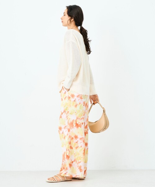 NOLLEY’S Sophi（ノーリーズソフィ）の「ウォッシャブルブラープリントイージーパンツ（その他パンツ・レディース・ピンク系その他/ホワイト系その他2・38）」の19枚目の写真