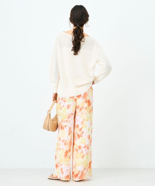 NOLLEY’S Sophi（ノーリーズソフィ）の「ウォッシャブルブラープリントイージーパンツ（その他パンツ・レディース・ピンク系その他/ホワイト系その他2・38）」の18枚目の写真