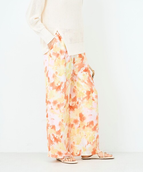 NOLLEY’S Sophi（ノーリーズソフィ）の「ウォッシャブルブラープリントイージーパンツ（その他パンツ・レディース・ピンク系その他/ホワイト系その他2・38）」の13枚目の写真