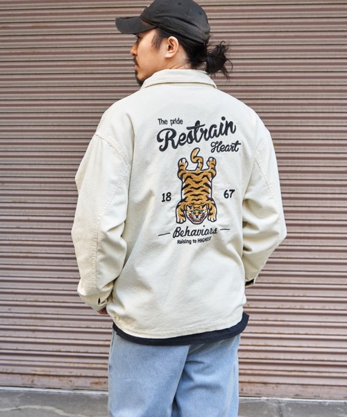 NO NEED（ノーニード）の「トラコーデュロイジャケット（ブルゾン・メンズ・アイボリー/ネイビー/ミント・M/L/LL）」の2枚目の写真