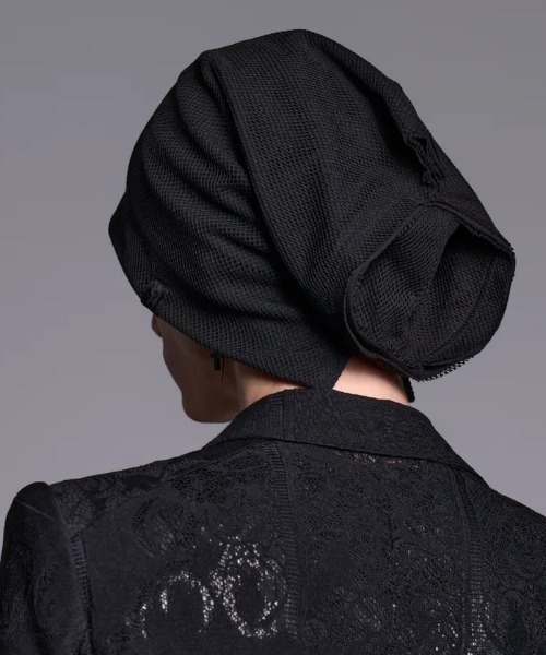 kiryuyrik（キリュウキリュウ）の「Kiryuyrik/キリュウキリュウ/Mesh Neck Cap（ニットキャップ/ビーニー・メンズ・ブラック・F）」の4枚目の写真