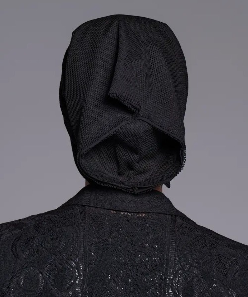 kiryuyrik（キリュウキリュウ）の「Kiryuyrik/キリュウキリュウ/Mesh Neck Cap（ニットキャップ/ビーニー・メンズ・ブラック・F）」の3枚目の写真