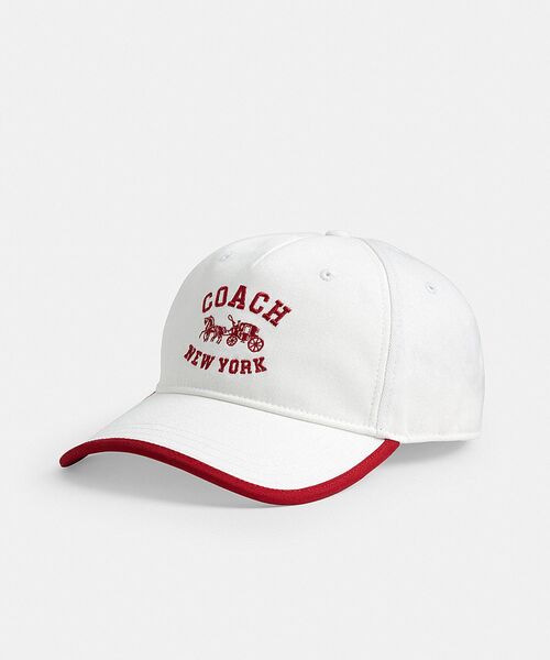 COACH(コーチ)の「ホース アンド キャリッジ ベースボール ハット(キャップ・レディース・ホワイト系その他・ONE)」の1枚目の写真