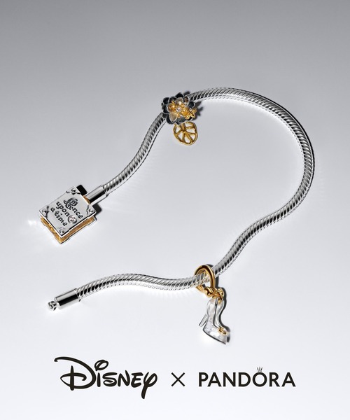 PANDORA（パンドラ）の「ディズニー プリンセス ストーリーブック スネークチェーン ブレスレット（ブレスレット・レディース・シルバー×ゴールド・18cm/17cm/16cm/20cm/19cm）」の5枚目の写真