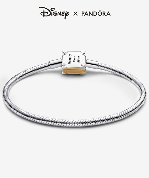 PANDORA（パンドラ）の「ディズニー プリンセス ストーリーブック スネークチェーン ブレスレット（ブレスレット・レディース・シルバー×ゴールド・18cm/17cm/16cm/20cm/19cm）」の3枚目の写真