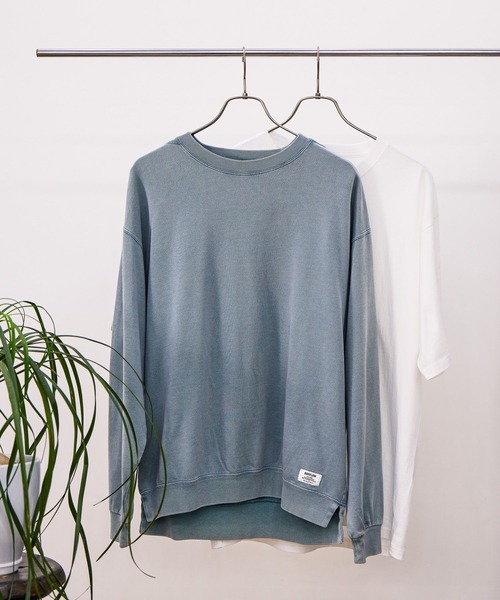 BAYFLOW（ベイフロー）の「SNOWスラブレイヤード（Tシャツ/カットソー・メンズ・ピンク/チャコール/ベージュ/ブルー・MEDIUM/LARGE）」の3枚目の写真