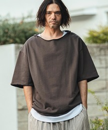 CAMBIO（カンビオ）の「msw1826- ボートネックルーズシルエットスウェット(CMB-R0200)（スウェット）」