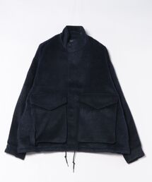 many men many mind（メニーメンメニーマインド）の「【many men many mind】 無地シャギーミリタリースタンドブルゾン（ミリタリージャケット）」