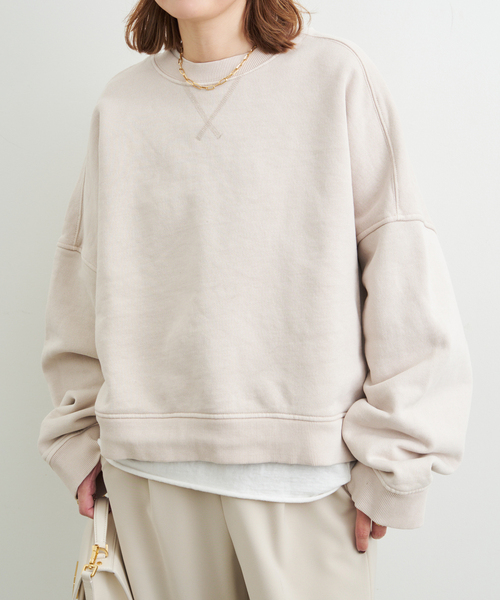 Deuxieme Classe（ドゥーズィエムクラス）の「【ENTIRE STUDIOS / エンタイアスタジオ】 BOX CREW SWEAT（スウェット・レディース・アイボリー・FREE）」の11枚目の写真