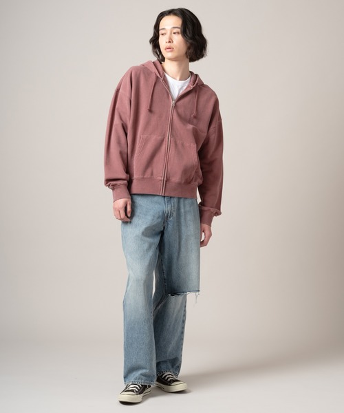 Levi's（リーバイス）の「Levi's/リーバイス HAYES BOXY フルジップ スウェットシャツ（パーカー・メンズ・ピンク・XL/L/M/S）」の4枚目の写真