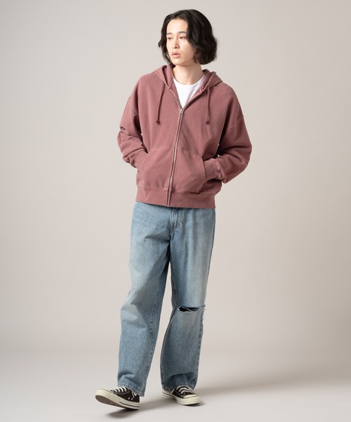 Levi's（リーバイス）の「Levi's/リーバイス HAYES BOXY フルジップ スウェットシャツ（パーカー・メンズ・ピンク・XL/L/M/S）」の5枚目の写真