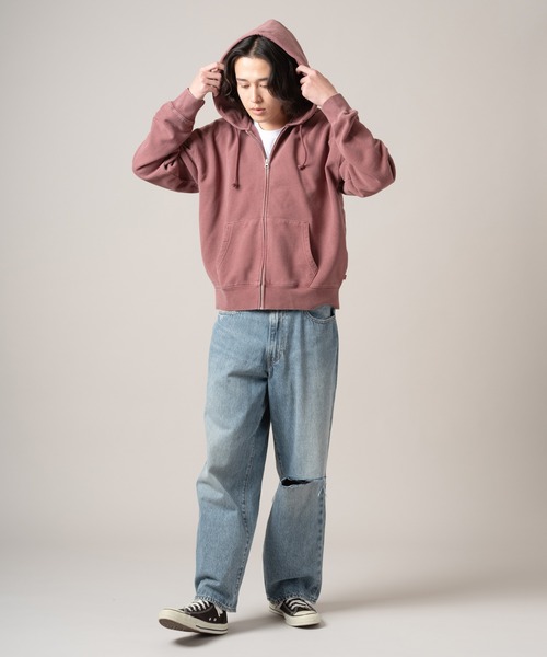 Levi's（リーバイス）の「Levi's/リーバイス HAYES BOXY フルジップ スウェットシャツ（パーカー・メンズ・ピンク・XL/L/M/S）」の6枚目の写真