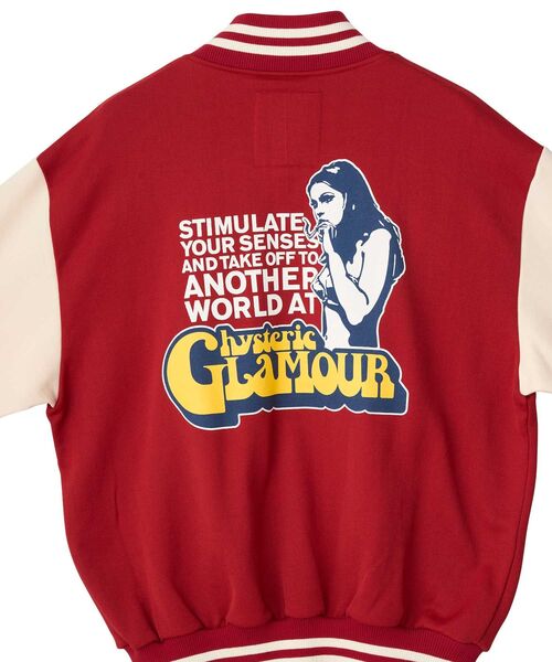 HYSTERIC GLAMOUR（ヒステリックグラマー）の「SMOKING GIRLワッペン スタジャン（スタジャン・メンズ・ブラック/ネイビー/レッド・X-LARGE/LARGE/MEDIUM/SMALL）」の10枚目の写真