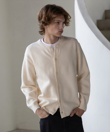 DECOROSO（デコローゾ）の「コンフォートラウンドネックカーディガン[アイボリー]（カーディガン/ボレロ）」