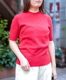 DOMINGO SELECT（ドミンゴセレクト）の「[gicipi] ARGENTO /クルーネック5分袖 ニットソー（Tシャツ/カットソー）」