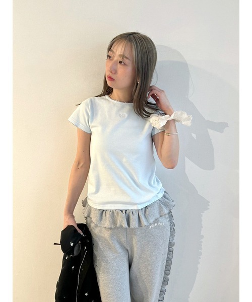 FURFUR(ファーファー)の「フリルスウェットパンツ(その他パンツ・レディース・グレー/チャコールグレー/ブルー・F)」の18枚目の写真