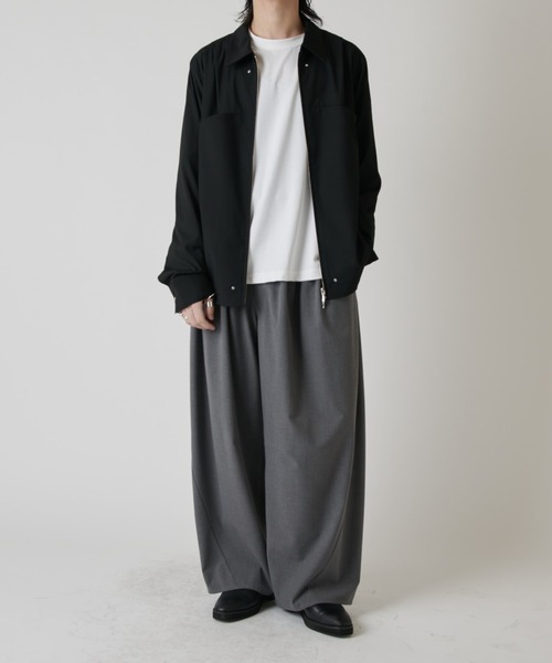 Lui's(ルイス)の「ダブルZIPシャツ(シャツ/ブラウス・メンズ・グレー/ブラック・M/S)」の8枚目の写真