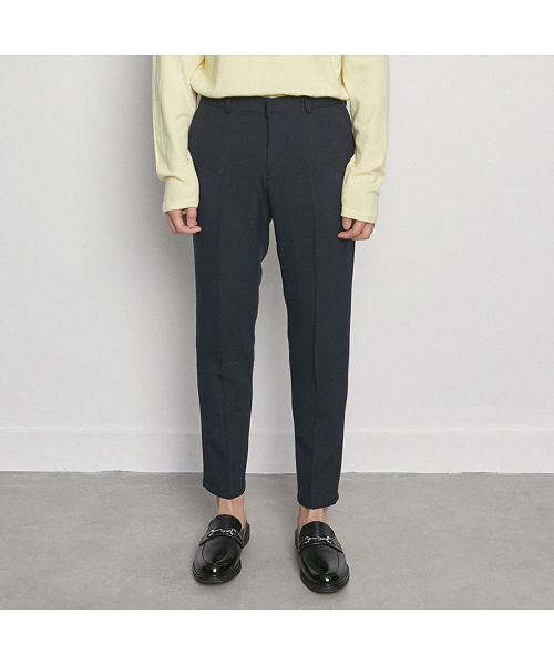 THE-ABON(エイボン)の「M3421 cotton spring slacks black(スラックス・メンズ・ブラック・S/M/L/XL)」の2枚目の写真