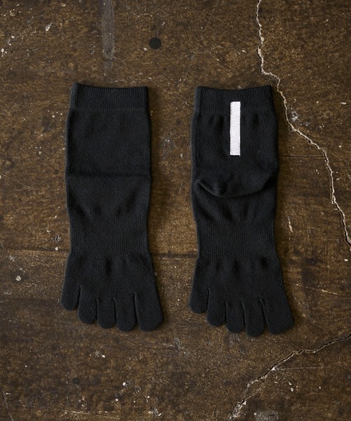 HARUSAKU（ハルサク）の「HARUSAKU:5本指 バックラインソックス（ソックス/靴下・メンズ・ブラック×ホワイト・L/M/S）」の2枚目の写真