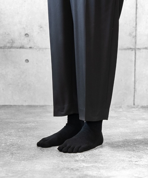 HARUSAKU（ハルサク）の「HARUSAKU:5本指 バックラインソックス（ソックス/靴下・メンズ・ブラック×ホワイト・L/M/S）」の5枚目の写真