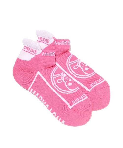 MARK & LONA（マークアンドロナ）の「Round Skull Athletic Low Socks | WOMEN（ソックス/靴下・レディース・ホワイト/ピンク/ミント/ブラック・23cm～25cm）」の4枚目の写真