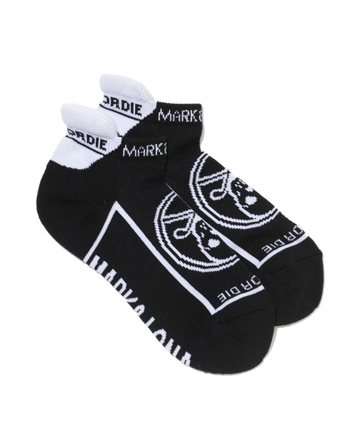 MARK & LONA（マークアンドロナ）の「Round Skull Athletic Low Socks | WOMEN（ソックス/靴下・レディース・ホワイト/ピンク/ミント/ブラック・23cm～25cm）」の2枚目の写真