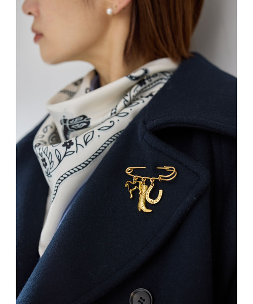 IENA（イエナ）の「《WEB限定/追加》IENA CHEVAL 3ROW ブローチA（その他小物・レディース・ゴールド・FREE）」の2枚目の写真