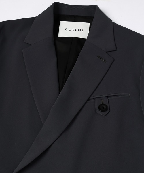 CULLNI(クルニ)の「Double Cloth Button-Tab Pocket Tailored Jacket(テーラードジャケット・メンズ・ネイビー/ブラック/グレー・0/1/2)」の9枚目の写真