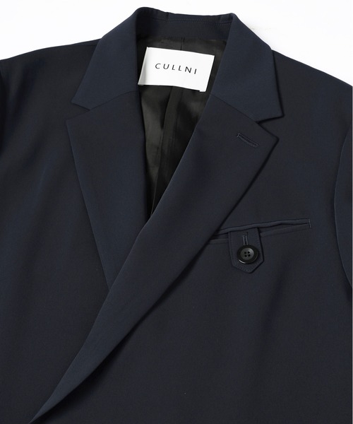 CULLNI(クルニ)の「Double Cloth Button-Tab Pocket Tailored Jacket(テーラードジャケット・メンズ・ネイビー/ブラック/グレー・0/1/2)」の16枚目の写真