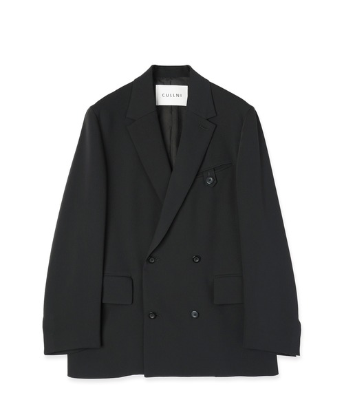 CULLNI(クルニ)の「Double Cloth Button-Tab Pocket Tailored Jacket(テーラードジャケット・メンズ・ネイビー/ブラック/グレー・0/1/2)」の21枚目の写真