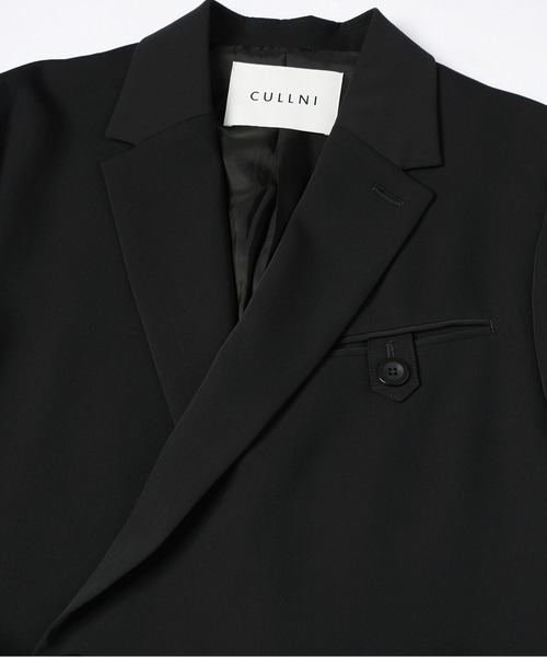 CULLNI(クルニ)の「Double Cloth Button-Tab Pocket Tailored Jacket(テーラードジャケット・メンズ・ネイビー/ブラック/グレー・0/1/2)」の16枚目の写真