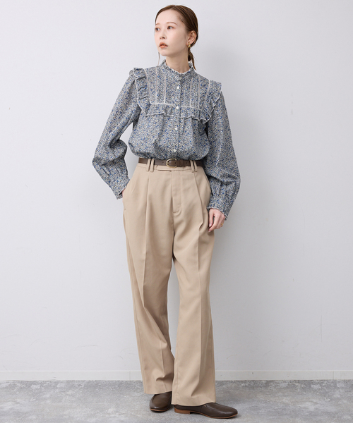 SLOBE IENA（スローブイエナ）の「Petit Flower フリルブラウス（シャツ/ブラウス・レディース・ピンク系その他/サックスブルー・FREE）」の13枚目の写真